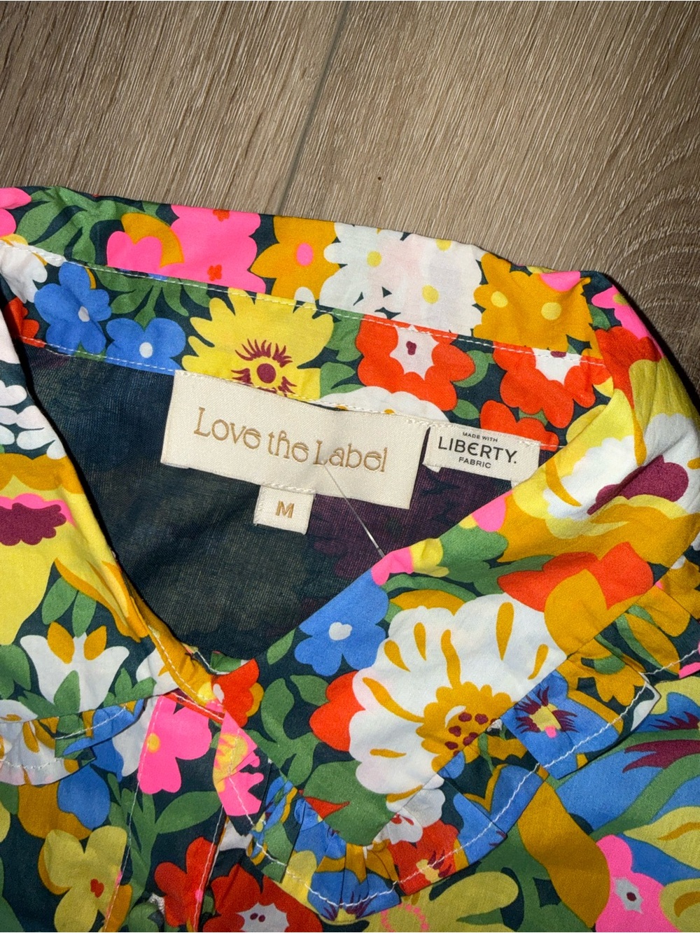 Love the Label Anthropologie X Liberty of London Floral Marketa Mini Dress M - Picture 6 of 7